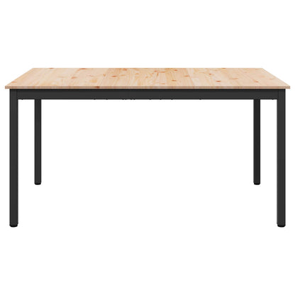 Jídelní Stůl Přírodní 140 X 80 X 75 Cm Masivní Borové Dřevo
