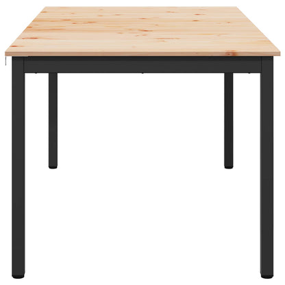Jídelní Stůl Přírodní 140 X 80 X 75 Cm Masivní Borové Dřevo
