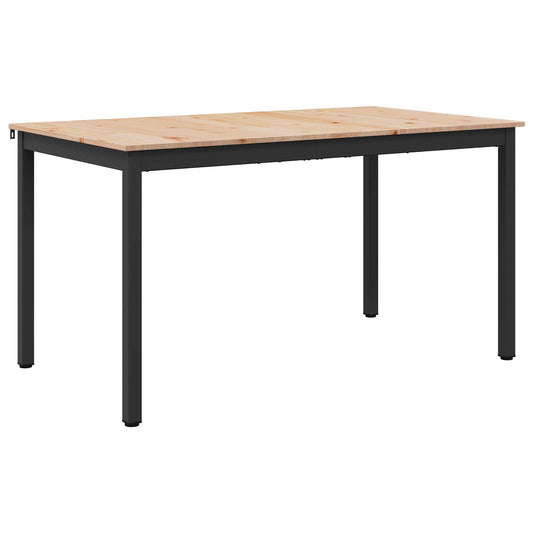 Jídelní Stůl Přírodní 150 X 90 X 75 Cm Masivní Borové Dřevo