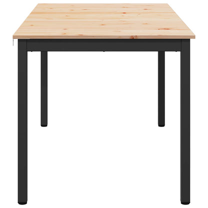Jídelní Stůl Přírodní 150 X 90 X 75 Cm Masivní Borové Dřevo