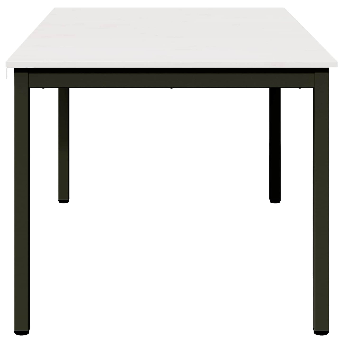 Jídelní Stůl Bílá 150 X 90 X 75 Cm Masivní Borové Dřevo
