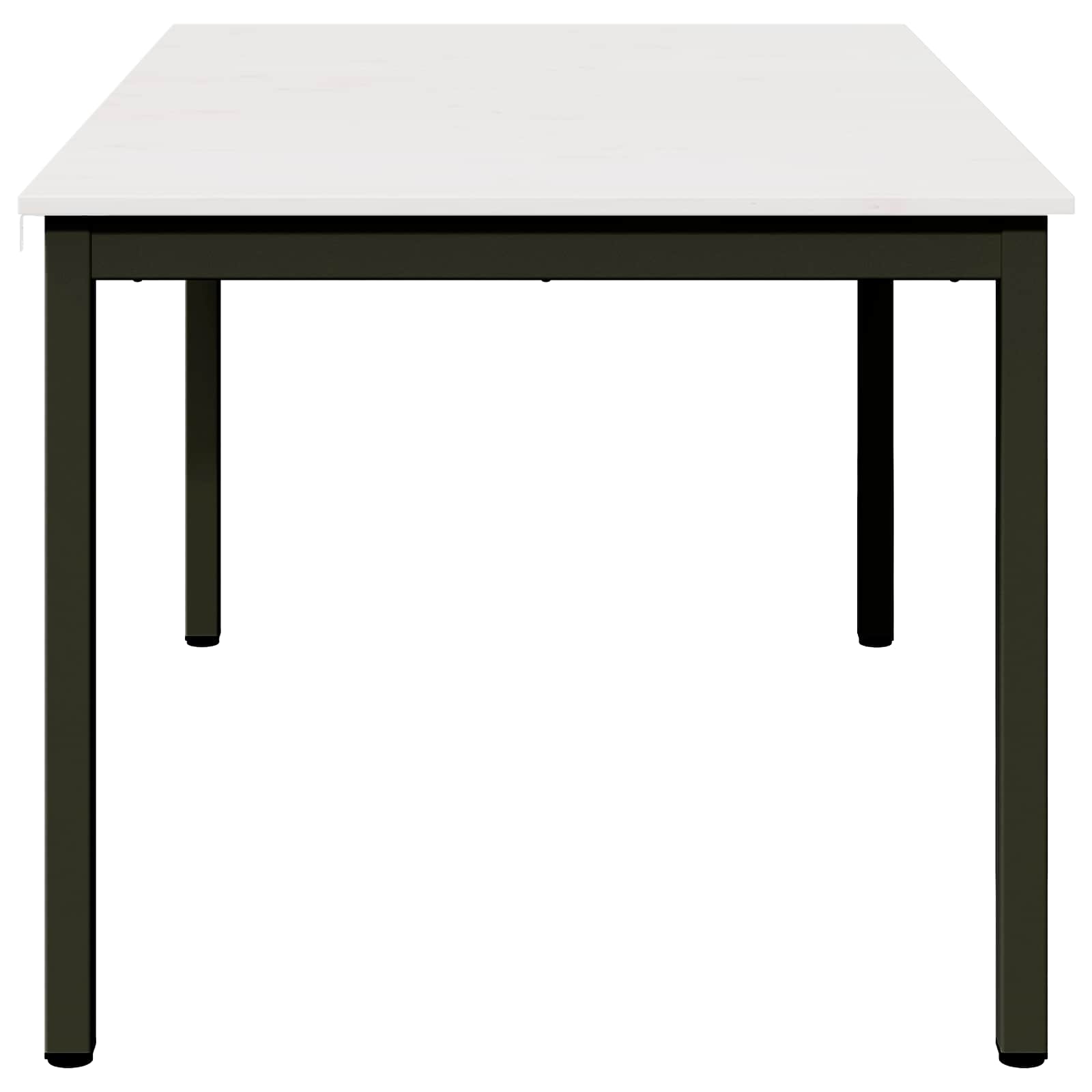 Jídelní Stůl Bílá 150 X 90 X 75 Cm Masivní Borové Dřevo