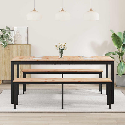 Jídelní Stůl Přírodní 180 X 90 X 75 Cm Masivní Borové Dřevo