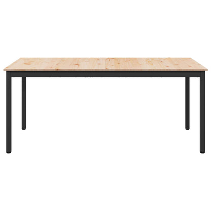 Jídelní Stůl Přírodní 180 X 90 X 75 Cm Masivní Borové Dřevo