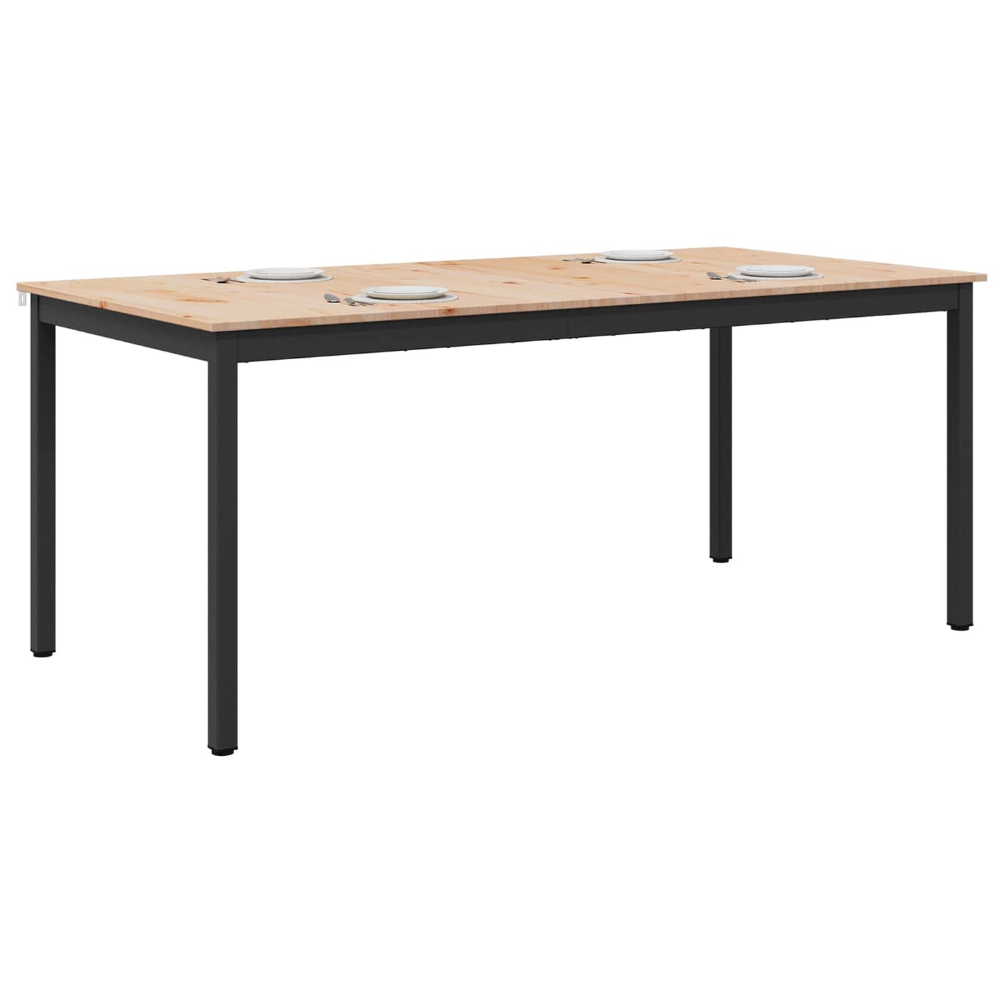 Jídelní Stůl Přírodní 180 X 90 X 75 Cm Masivní Borové Dřevo