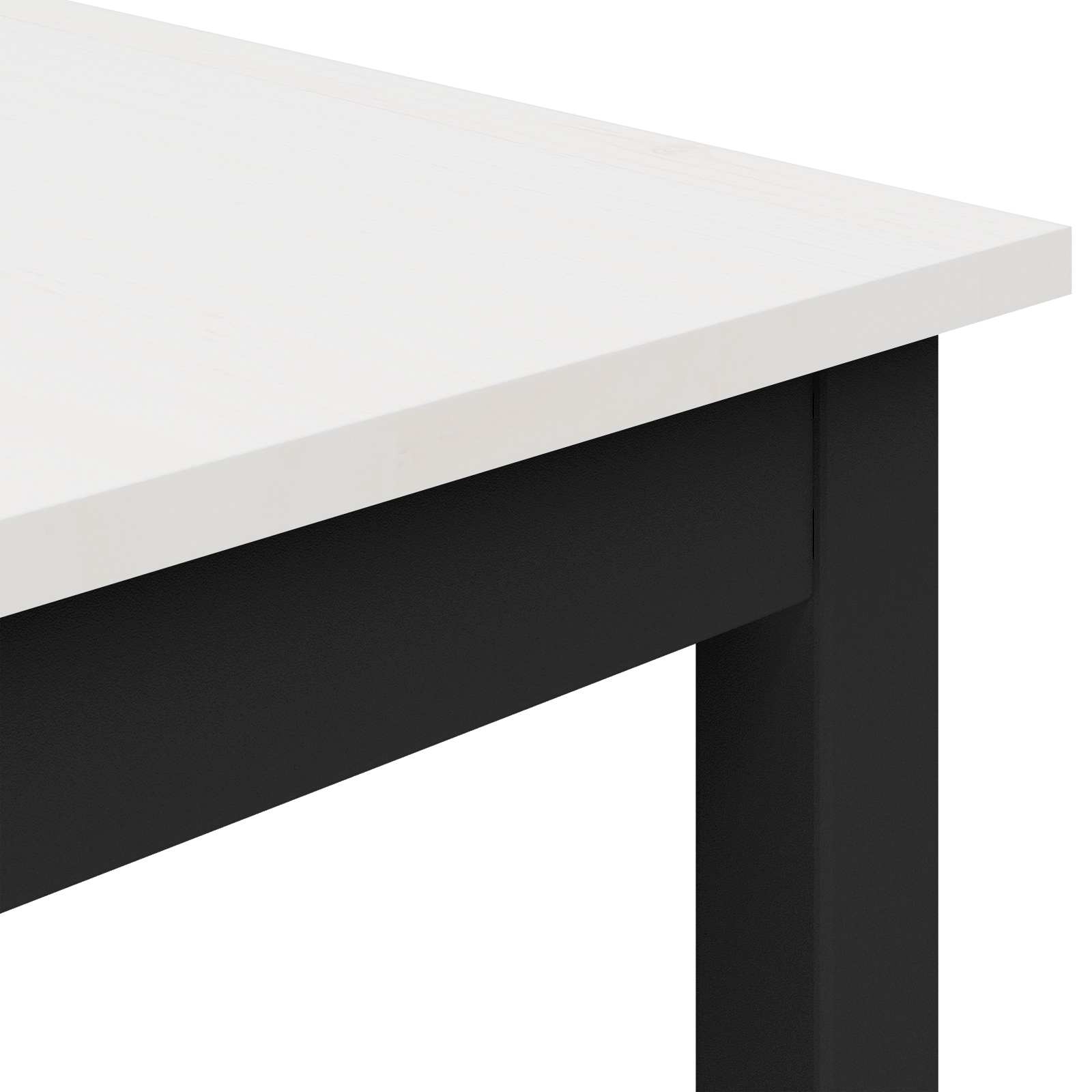 Jídelní Stůl Bílá 180 X 90 X 75 Cm Masivní Borové Dřevo