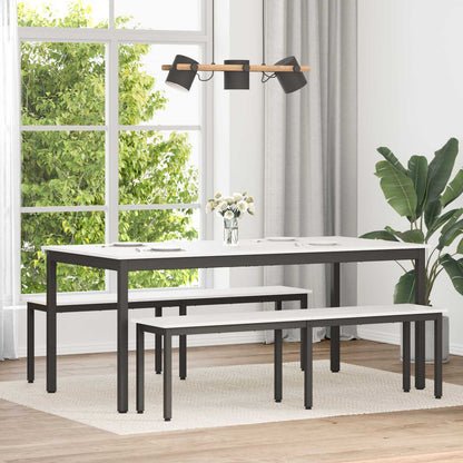 Jídelní Stůl Bílá 180 X 90 X 75 Cm Masivní Borové Dřevo