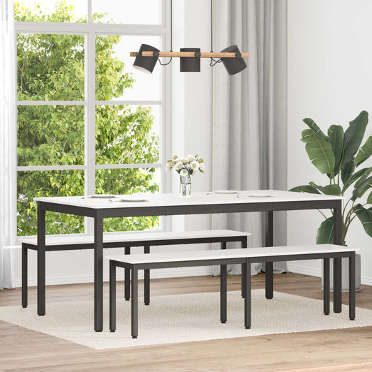 Jídelní Stůl Bílá 180 X 90 X 75 Cm Masivní Borové Dřevo