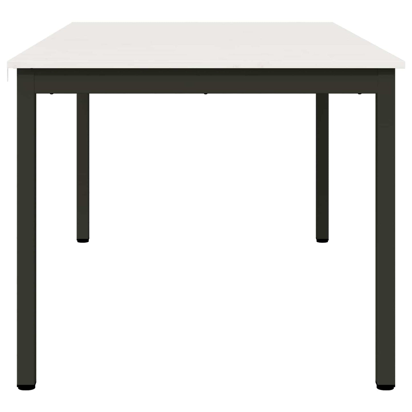 Jídelní Stůl Bílá 180 X 90 X 75 Cm Masivní Borové Dřevo