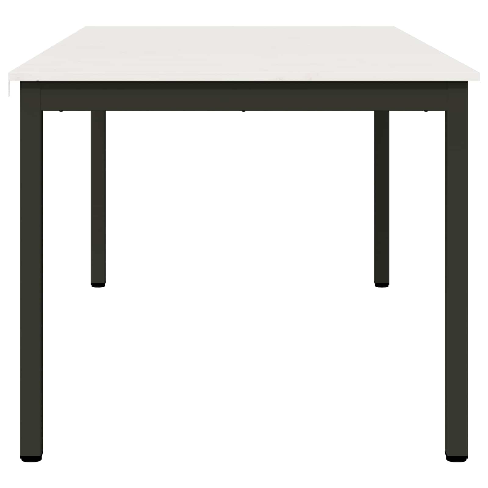 Jídelní Stůl Bílá 180 X 90 X 75 Cm Masivní Borové Dřevo