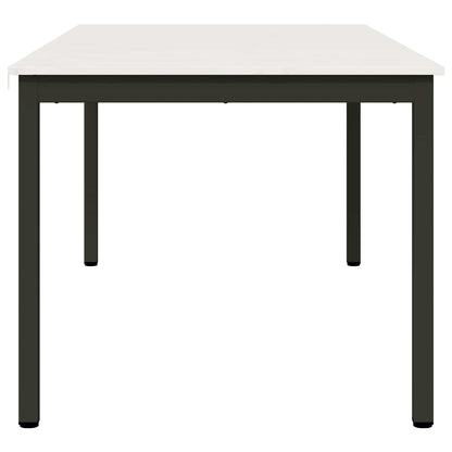Jídelní Stůl Bílá 180 X 90 X 75 Cm Masivní Borové Dřevo