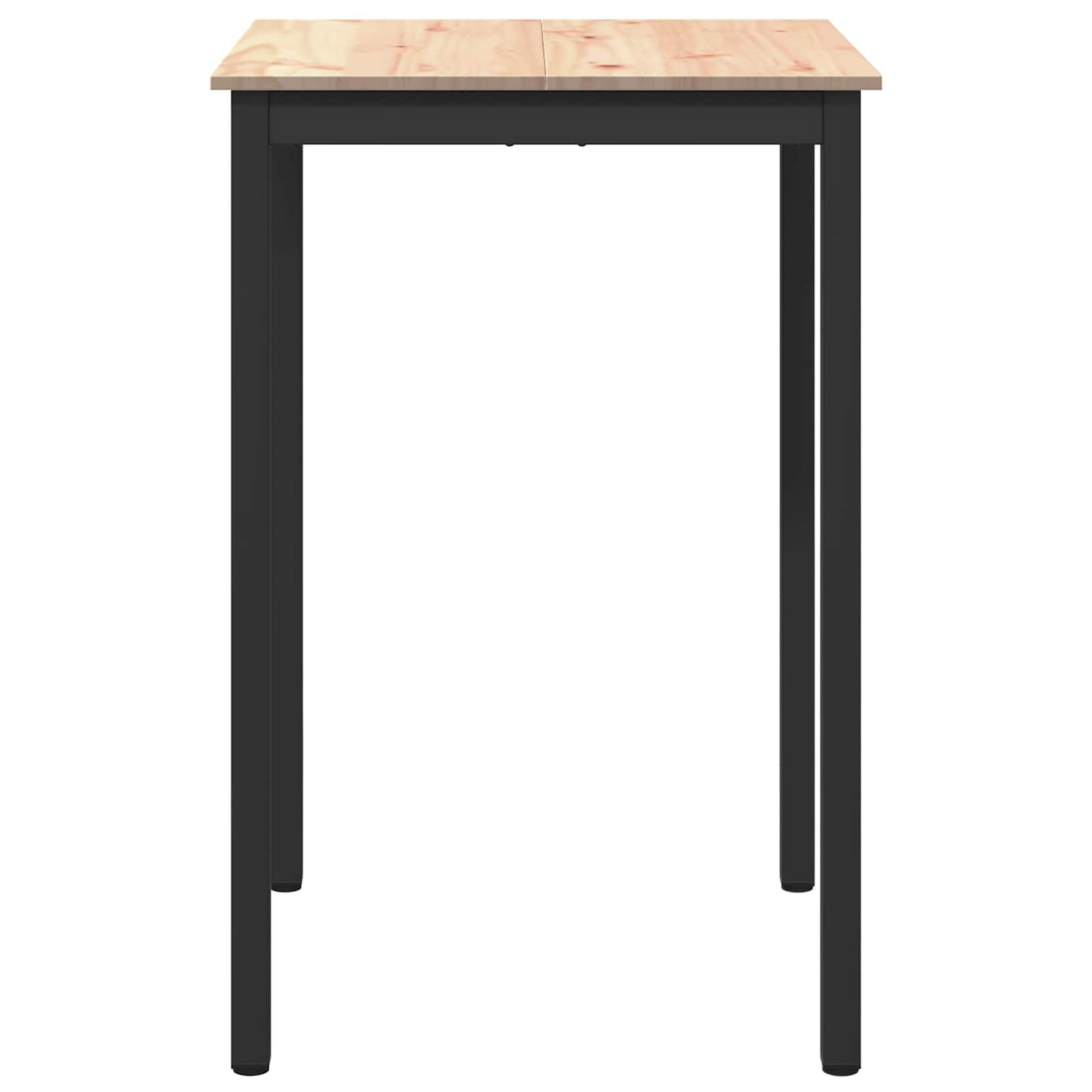 Barový Stůl Přírodní 70 X 70 X 105 Cm Masivní Borové Dřevo