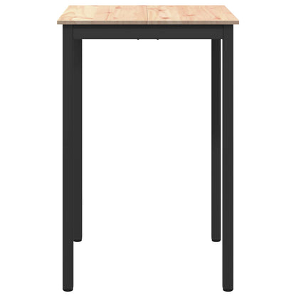 Barový Stůl Přírodní 70 X 70 X 105 Cm Masivní Borové Dřevo