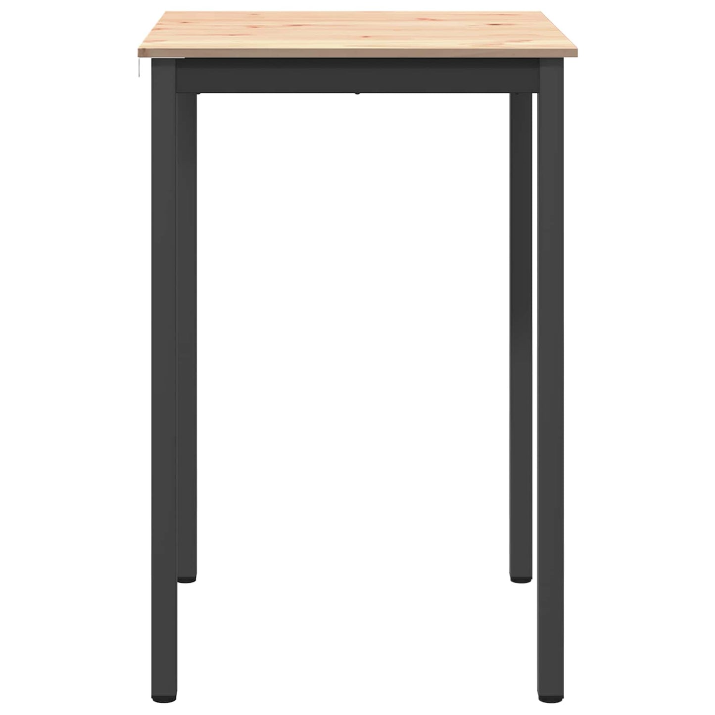 Barový Stůl Přírodní 70 X 70 X 105 Cm Masivní Borové Dřevo