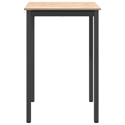 Barový Stůl Přírodní 70 X 70 X 105 Cm Masivní Borové Dřevo