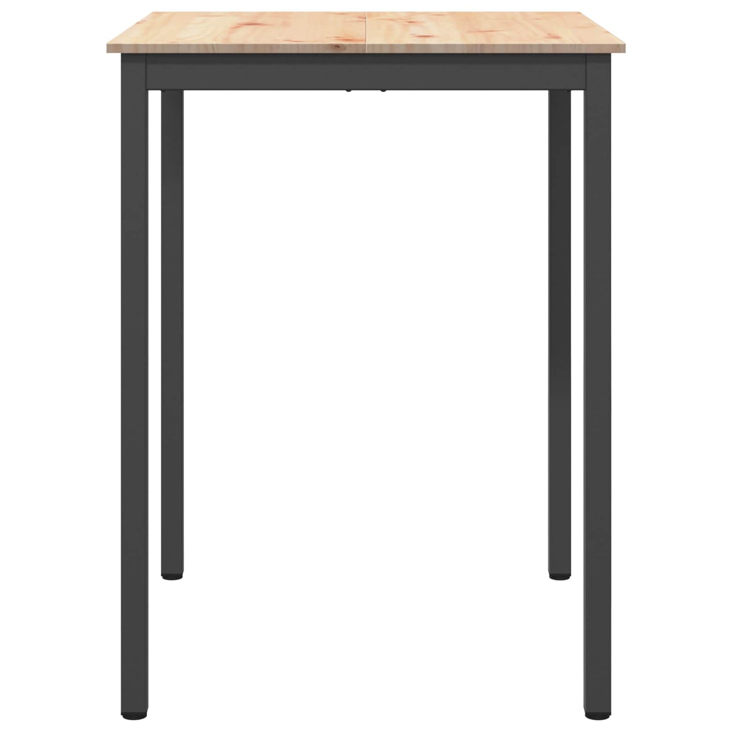 Barový Stůl Přírodní 80 X 80 X 105 Cm Masivní Borové Dřevo