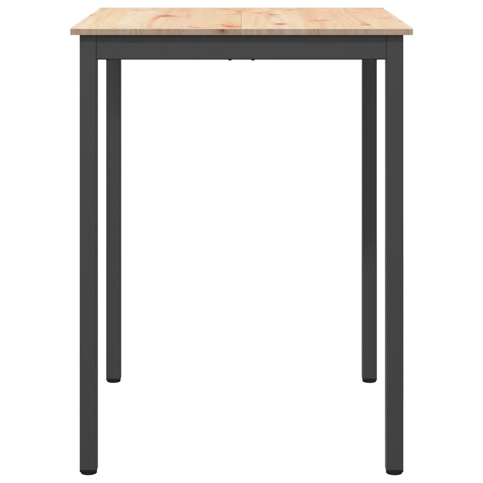 Barový Stůl Přírodní 80 X 80 X 105 Cm Masivní Borové Dřevo