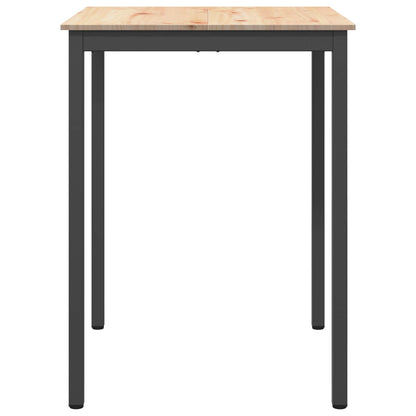 Barový Stůl Přírodní 80 X 80 X 105 Cm Masivní Borové Dřevo