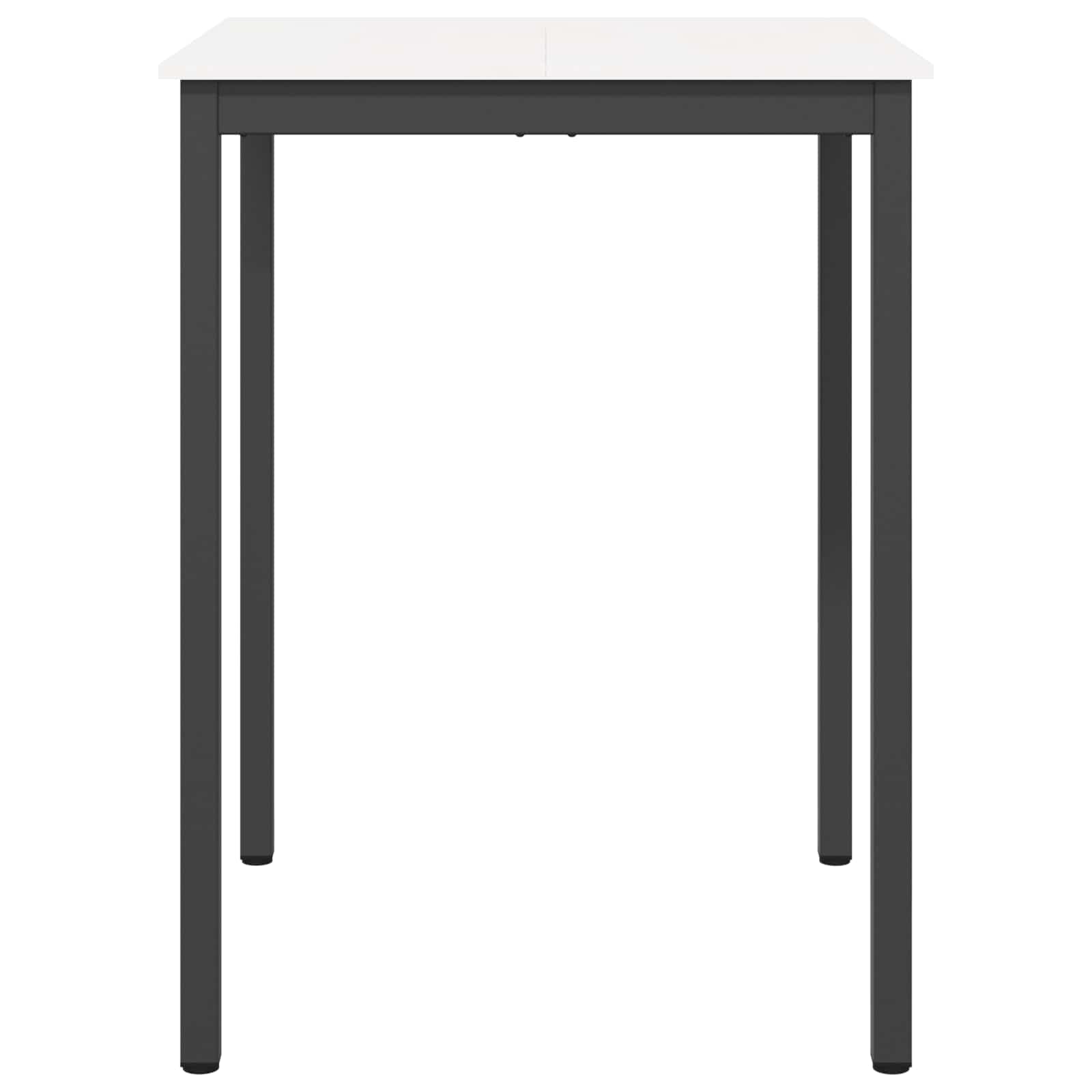 Barový Stůl Bílá 80 X 80 X 105 Cm Masivní Borové Dřevo