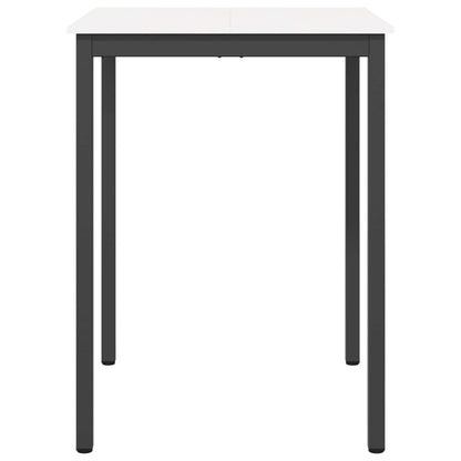 Barový Stůl Bílá 80 X 80 X 105 Cm Masivní Borové Dřevo