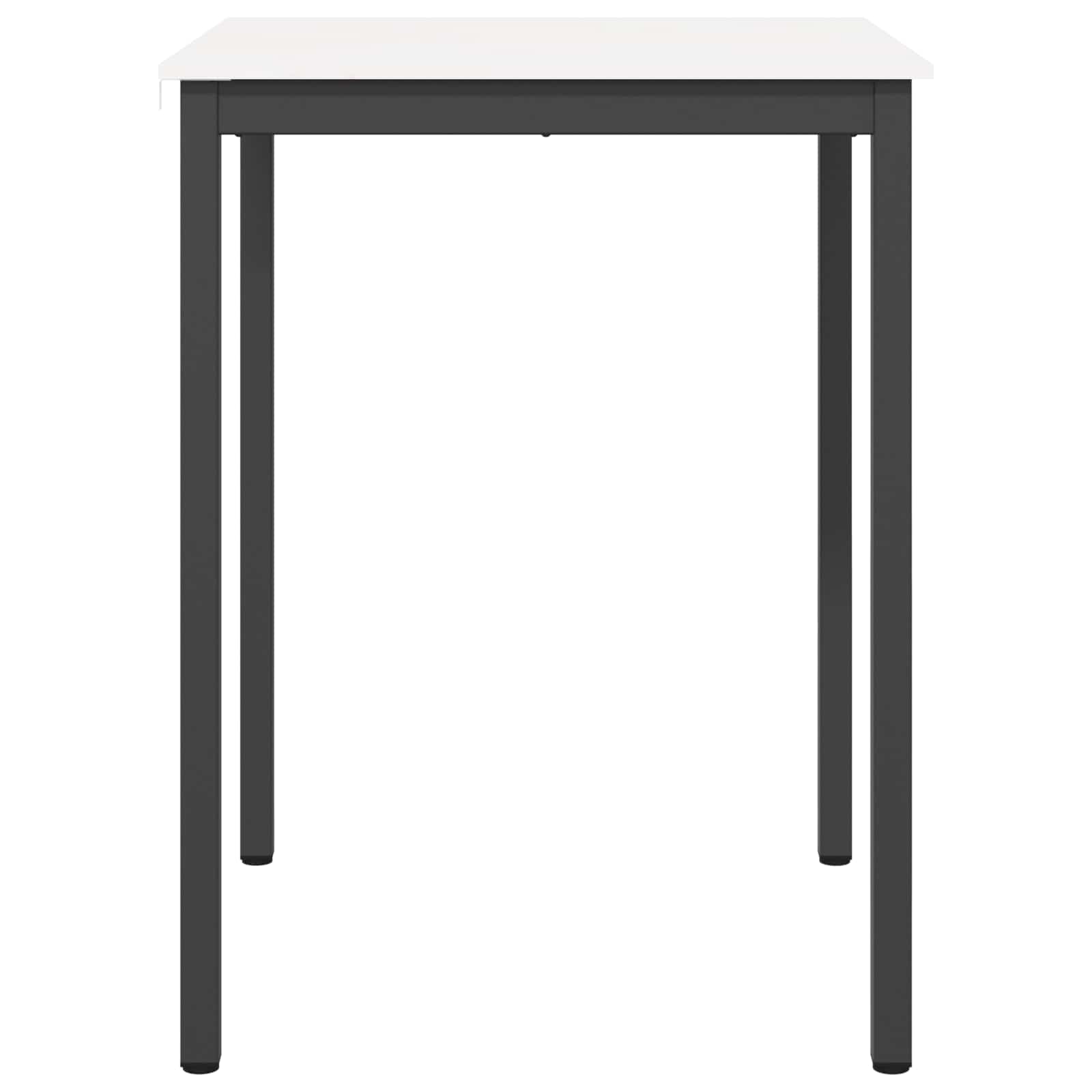 Barový Stůl Bílá 80 X 80 X 105 Cm Masivní Borové Dřevo