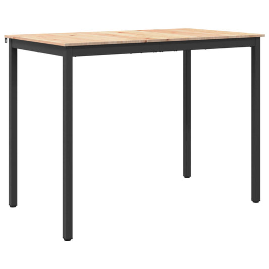 Barový Stůl Přírodní 140 X 80 X 105 Cm Masivní Borové Dřevo