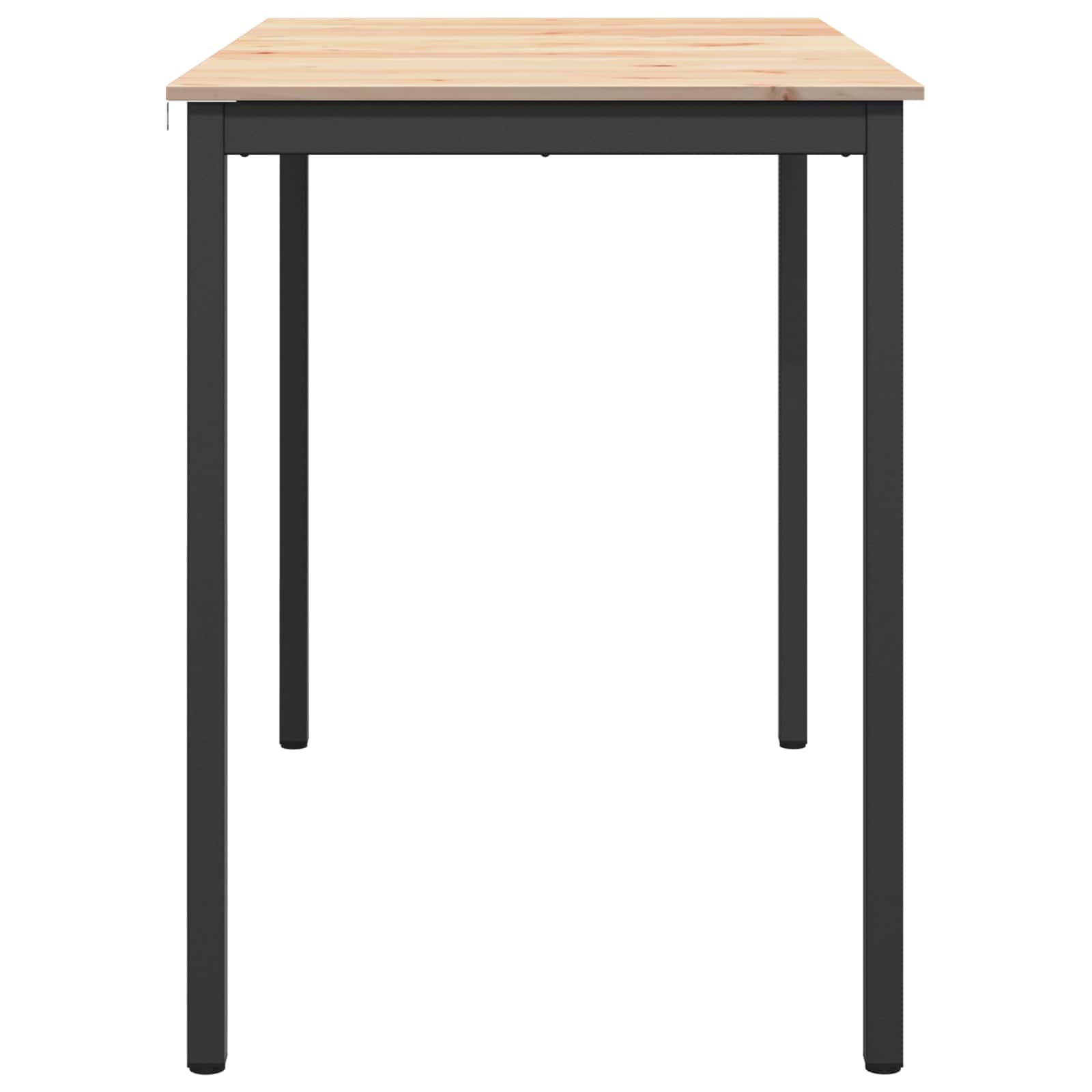 Barový Stůl Přírodní 140 X 80 X 105 Cm Masivní Borové Dřevo