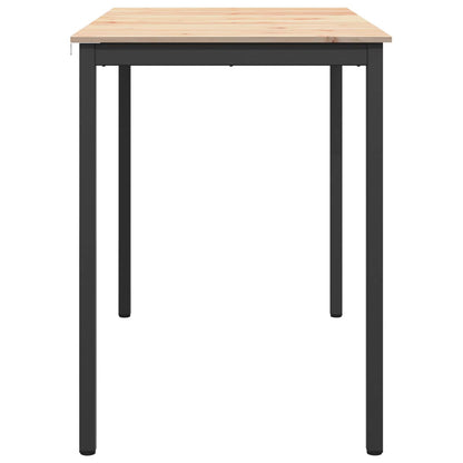 Barový Stůl Přírodní 140 X 80 X 105 Cm Masivní Borové Dřevo