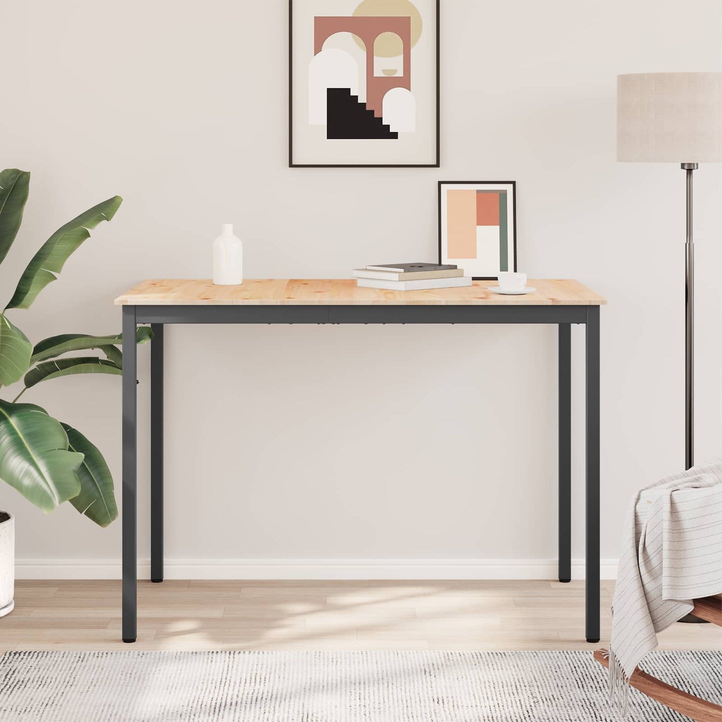 Barový Stůl Přírodní 150 X 80 X 105 Cm Masivní Borové Dřevo