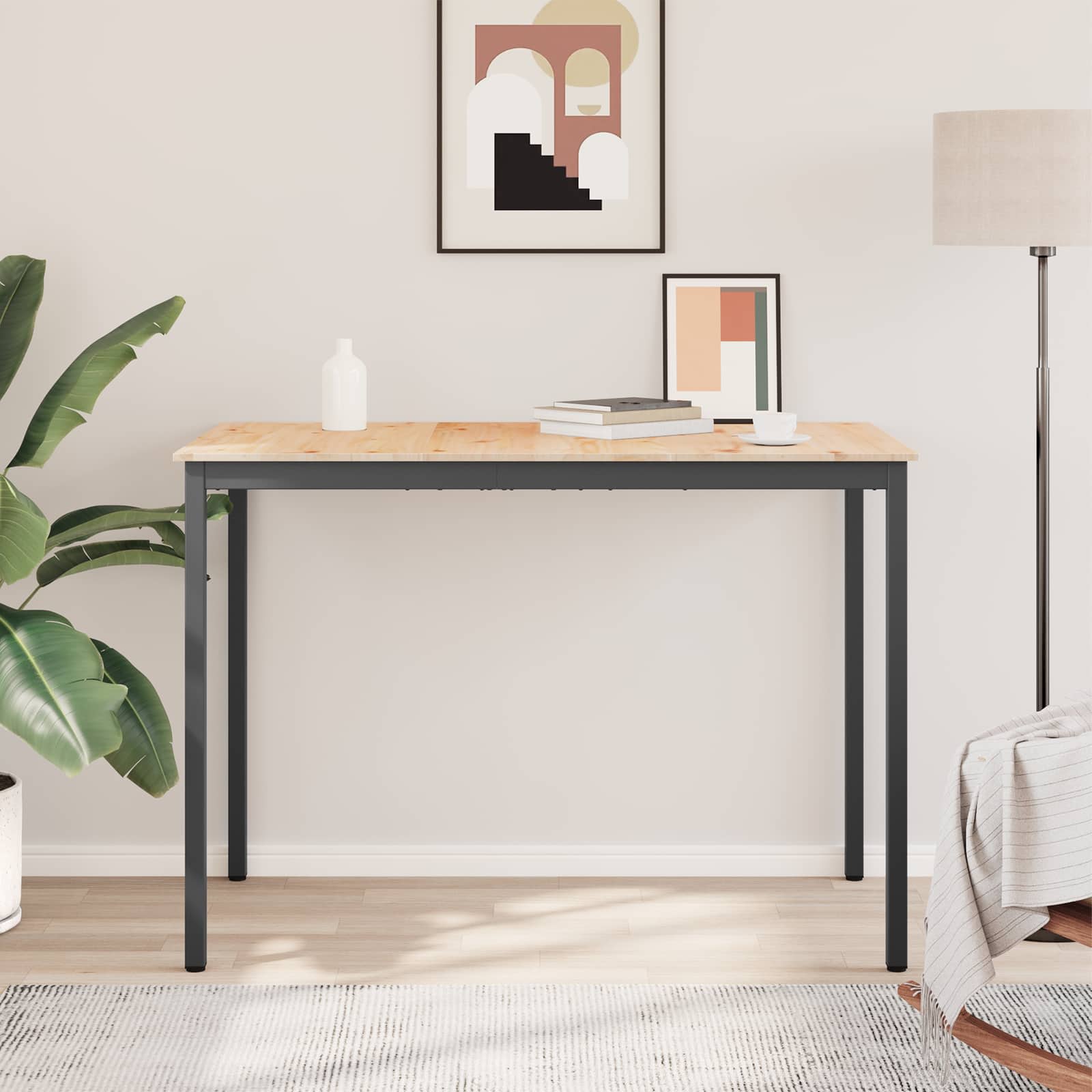 Barový Stůl Přírodní 150 X 80 X 105 Cm Masivní Borové Dřevo