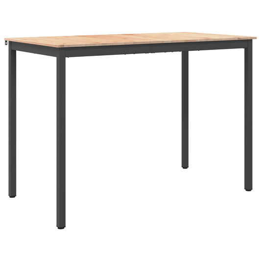 Barový Stůl Přírodní 150 X 80 X 105 Cm Masivní Borové Dřevo