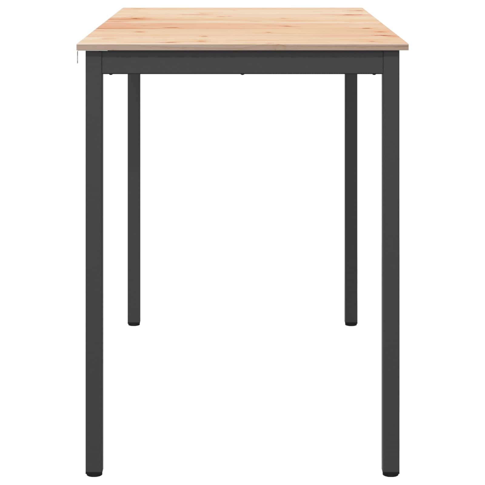Barový Stůl Přírodní 150 X 80 X 105 Cm Masivní Borové Dřevo