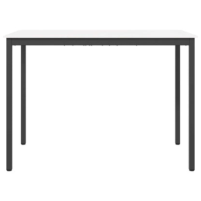 Barový Stůl Bílá 150 X 80 X 105 Cm Masivní Borové Dřevo