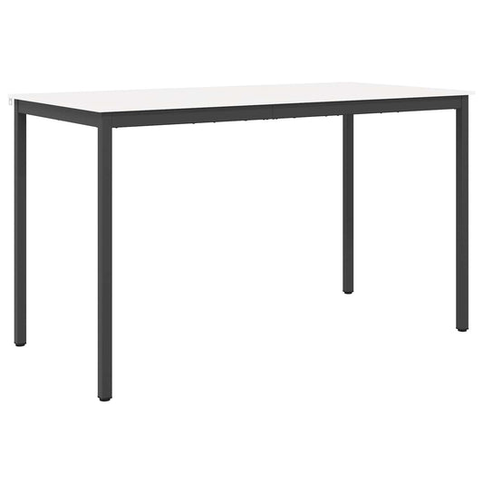 Barový Stůl Bílá 180 X 90 X 105 Cm Masivní Borové Dřevo