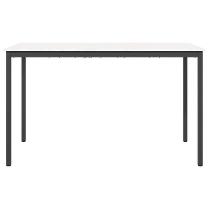 Barový Stůl Bílá 180 X 90 X 105 Cm Masivní Borové Dřevo