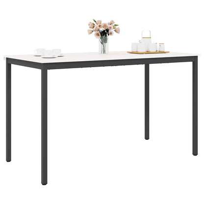 Barový Stůl Bílá 180 X 90 X 105 Cm Masivní Borové Dřevo
