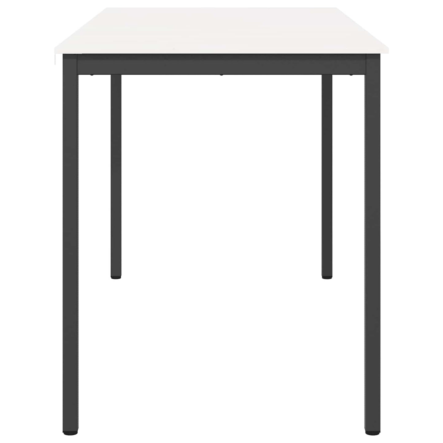 Barový Stůl Bílá 180 X 90 X 105 Cm Masivní Borové Dřevo