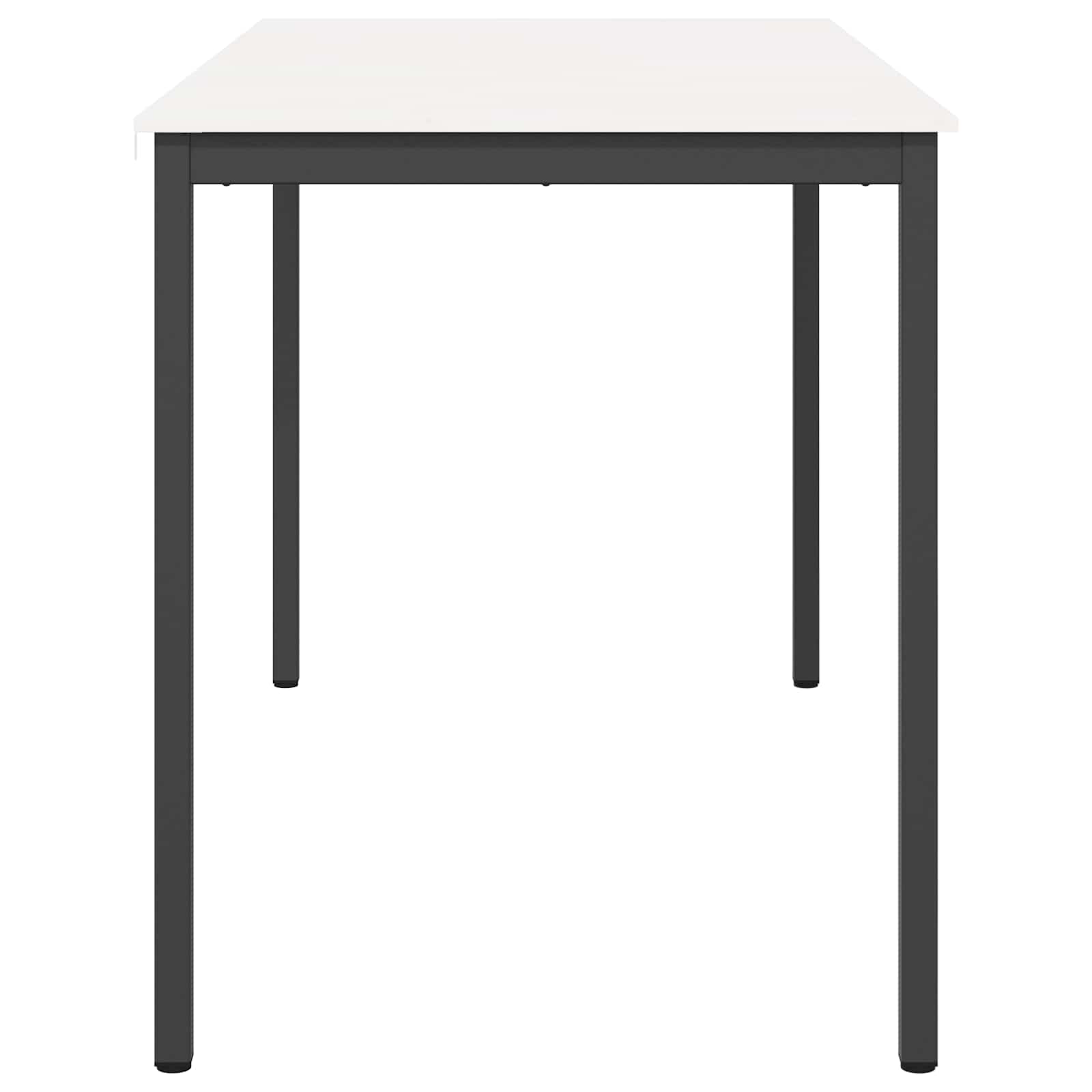 Barový Stůl Bílá 180 X 90 X 105 Cm Masivní Borové Dřevo