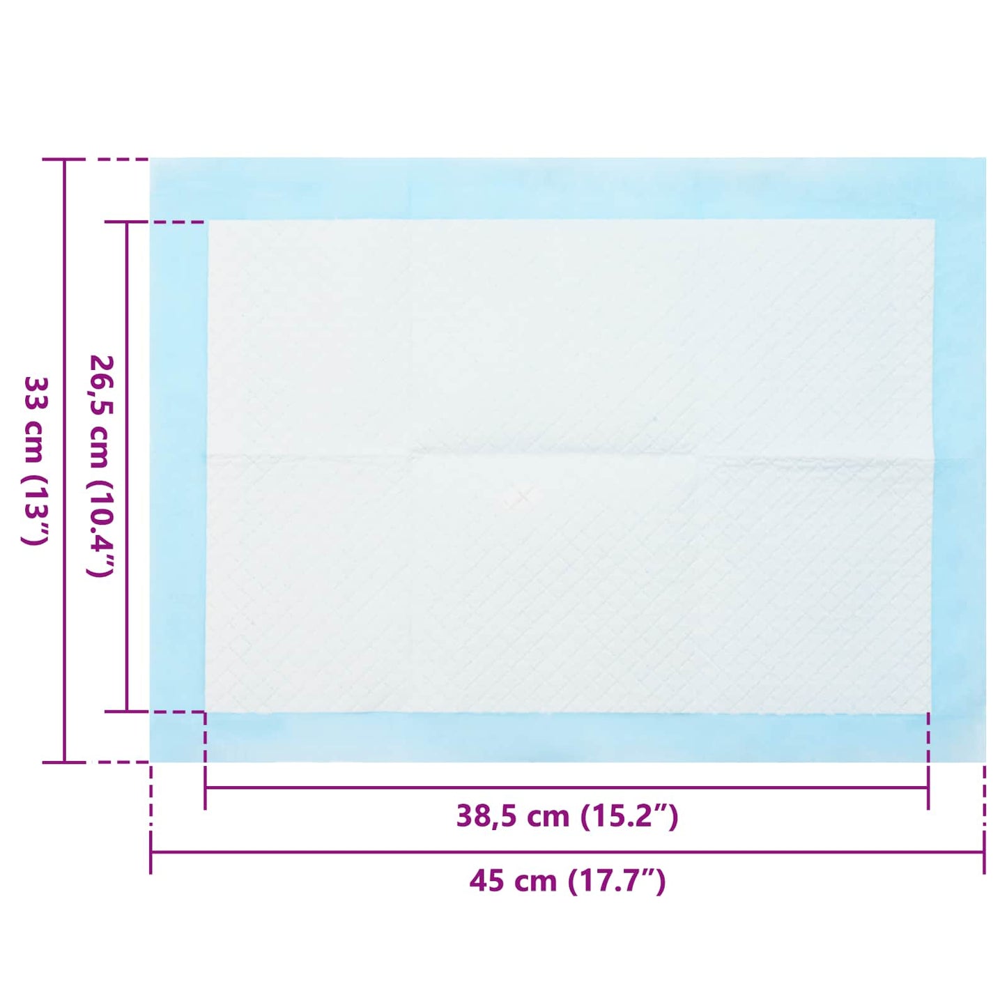 Netkaná Textilní Podložka Pro Domácí Zvířata 50 Ks 45 X 33 Cm