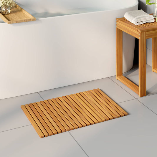 Protiskluzová Podložka Hnědá 60 X 40 Cm Masivní Akátové Dřevo