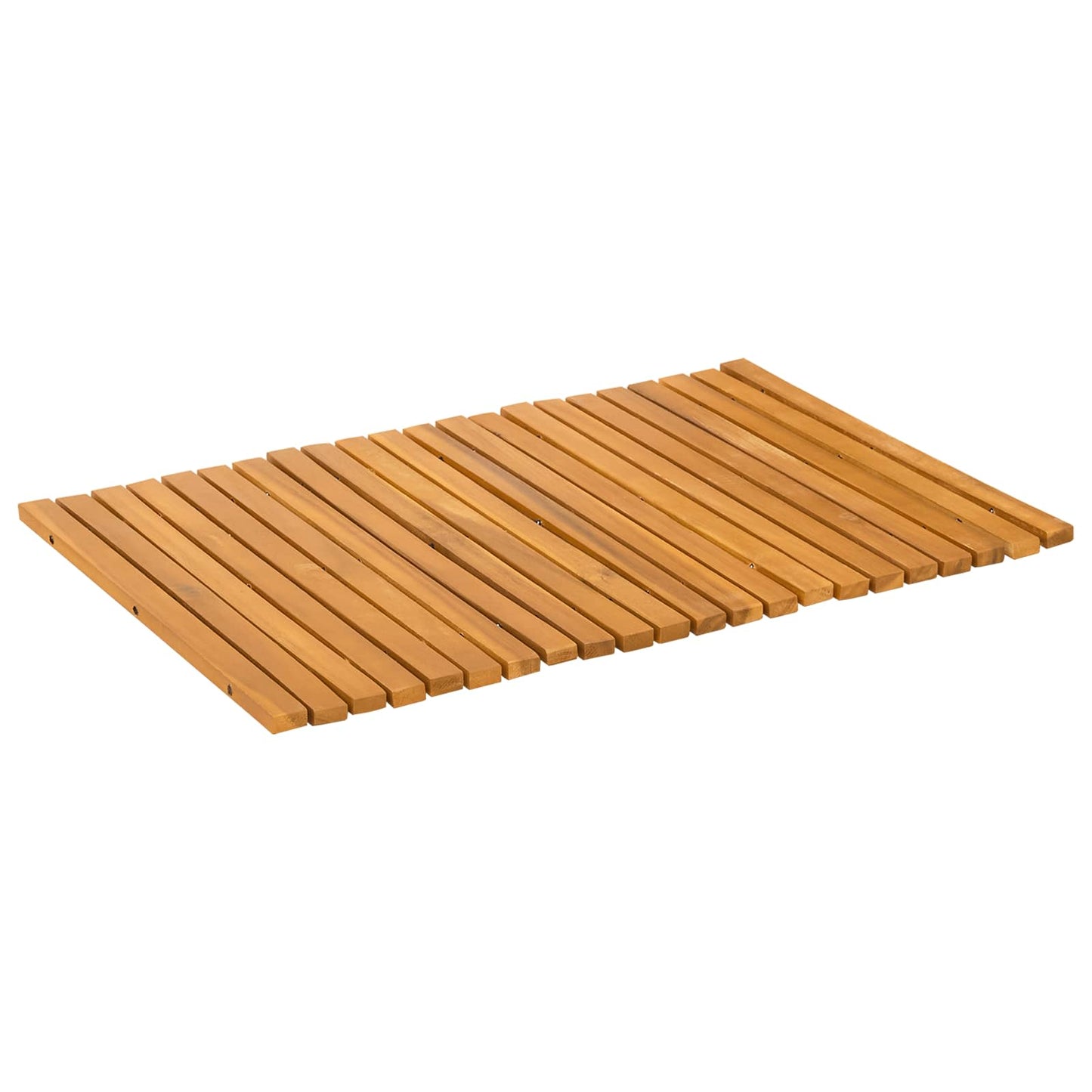 Protiskluzová Podložka Hnědá 60 X 40 Cm Masivní Akátové Dřevo