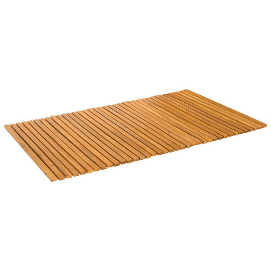 Protiskluzová Podložka Hnědá 100 X 60 Cm Masivní Akátové Dřevo