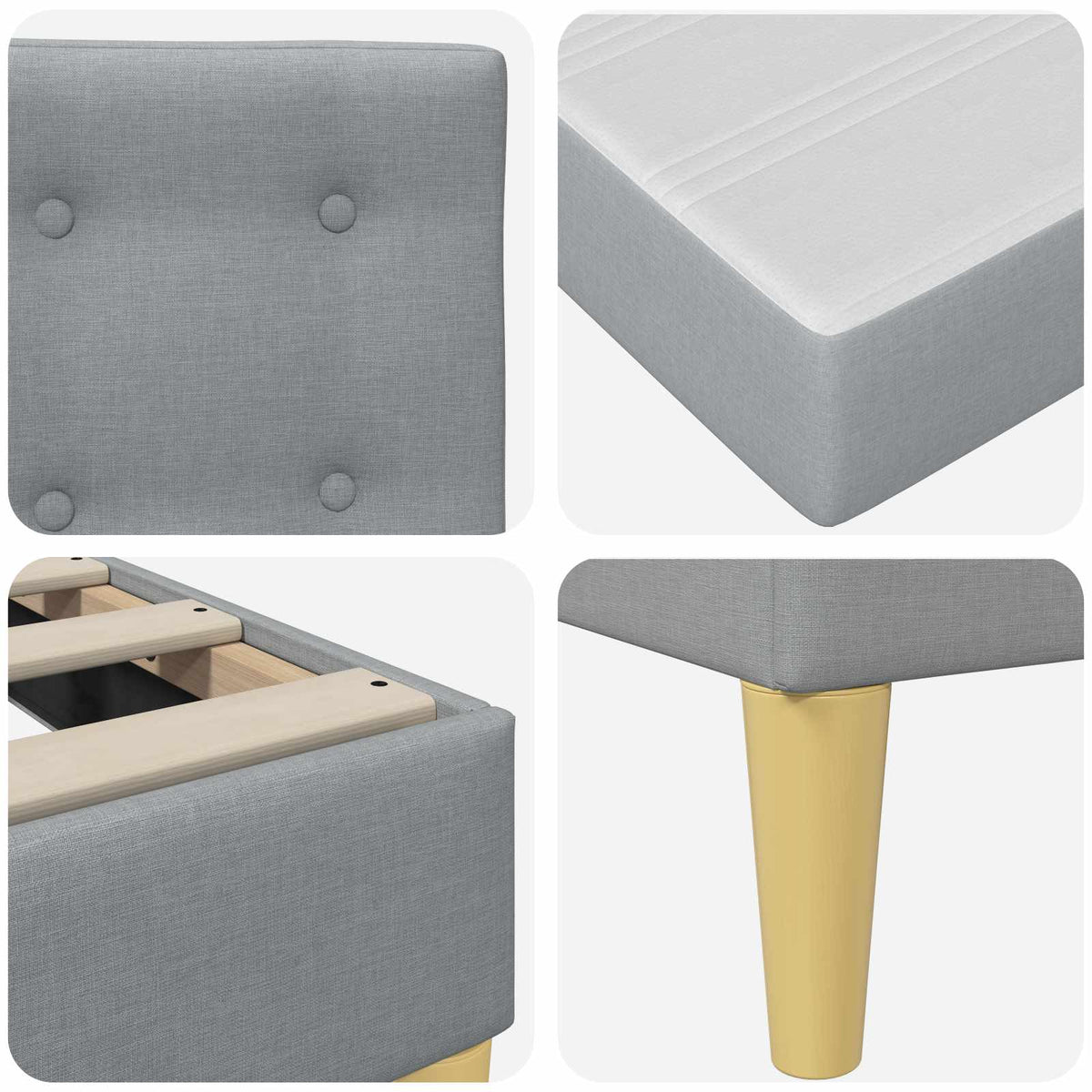 Rám Postele S Matrací Textil
