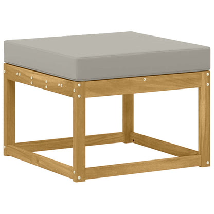 Outdoor Hocker Masivní Akátové Dřevo Bílá