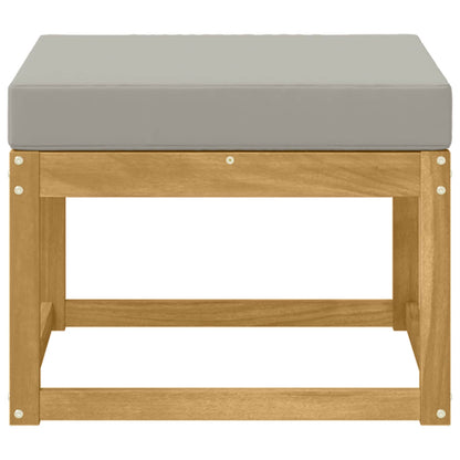 Outdoor Hocker Masivní Akátové Dřevo Bílá