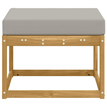 Outdoor Hocker Masivní Akátové Dřevo Bílá