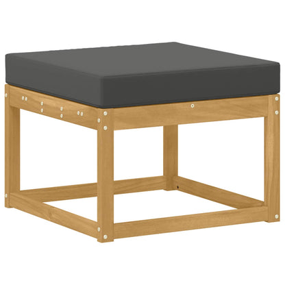 Outdoor Hocker Masivní Akátové Dřevo Bílá