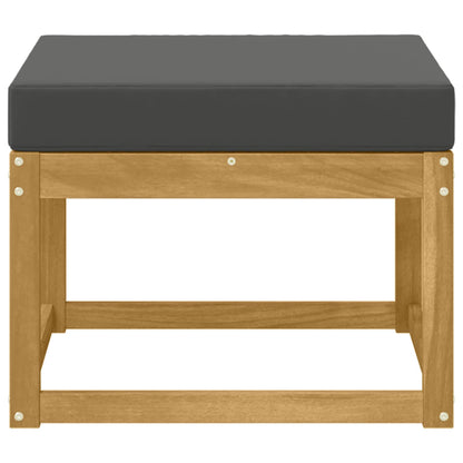 Outdoor Hocker Masivní Akátové Dřevo Bílá