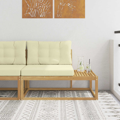 Venkovní Koncová Pohovka Bílá 115 X 83 X 73 Cm Polyester