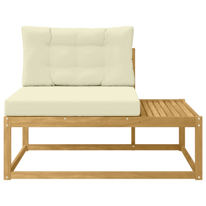 Venkovní Koncová Pohovka Bílá 115 X 83 X 73 Cm Polyester